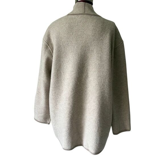 Madewell Herringbone Mattson Sweater Coat size M Medium Heather Stone - Picture 5 of 10